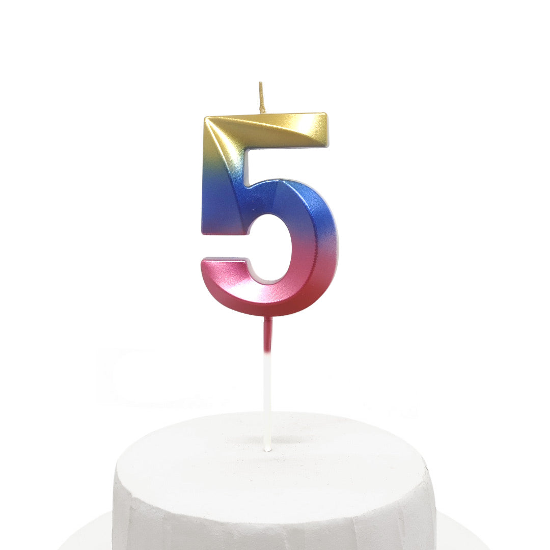 Vela Chrome Multi 5x7cm Nº 5