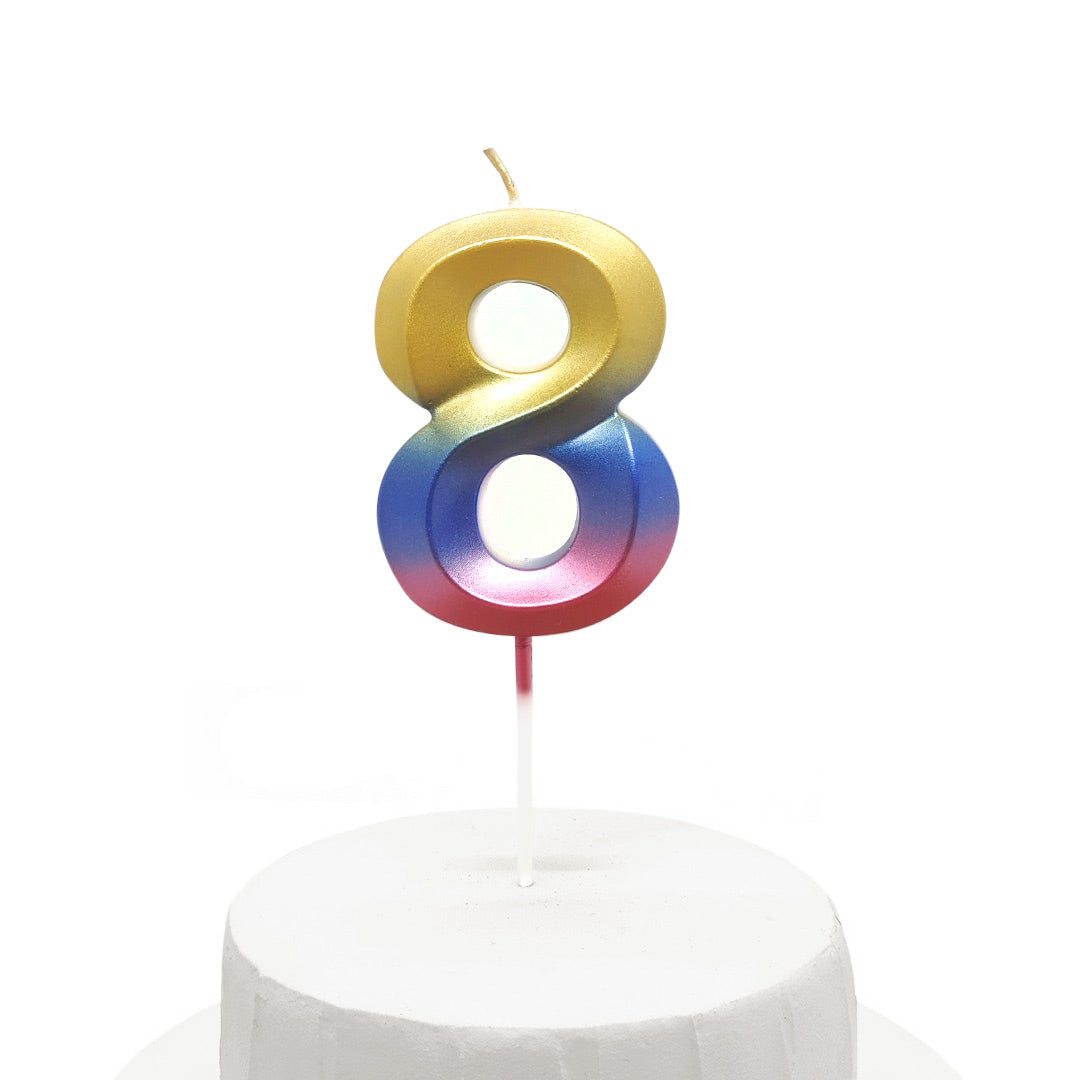 Vela Chrome Multi 5x7cm Nº 8