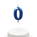 Vela Chrome Azul 5x7cm Nº 0