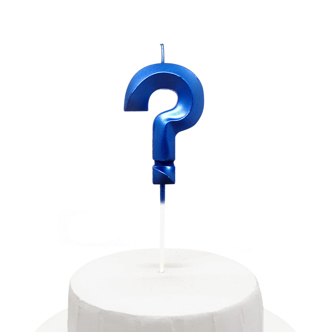 Vela Chrome Azul 5x7cm Nº ?