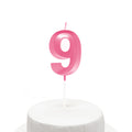 Vela Chrome Rosado 5x7cm Nº 9