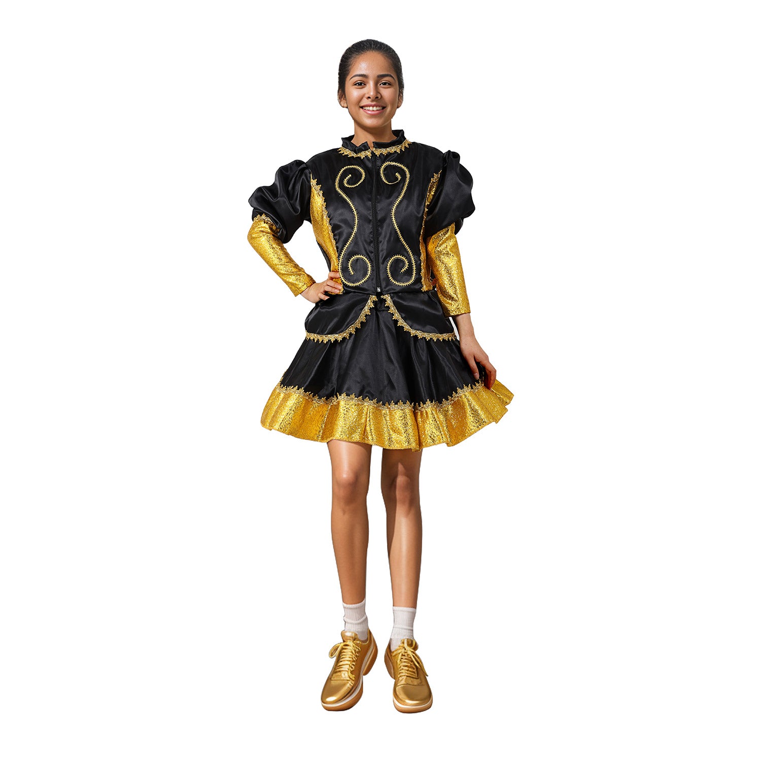Traje Caporal Mujer Negro