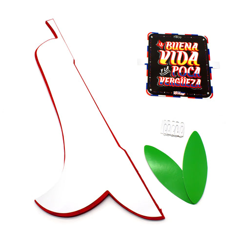 Adorno 18 a la Chilena Copihue 50x68cm