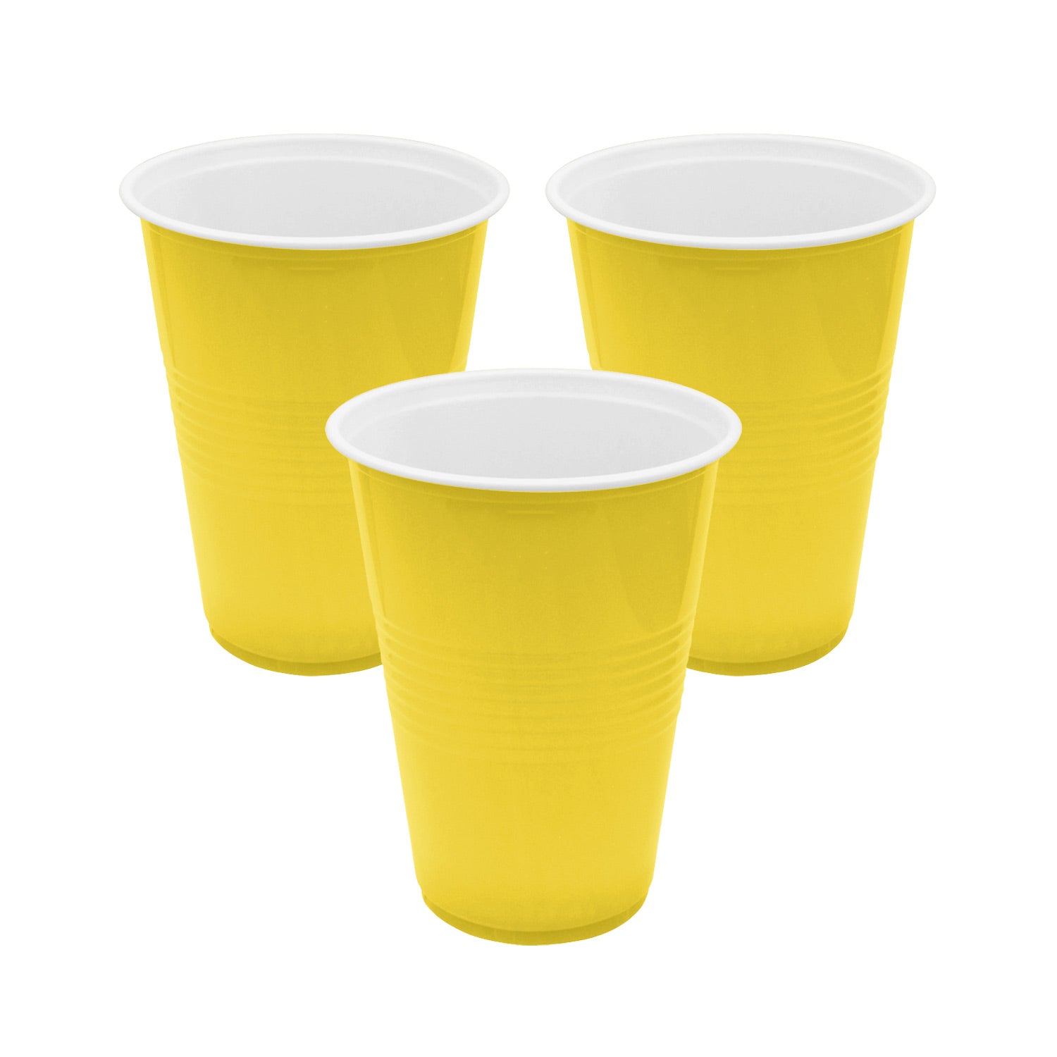 VASO AMARILLO 450ML X10UNI