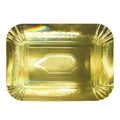 Bandeja Carton Rectangular 30x40cm Dorado x1 uni