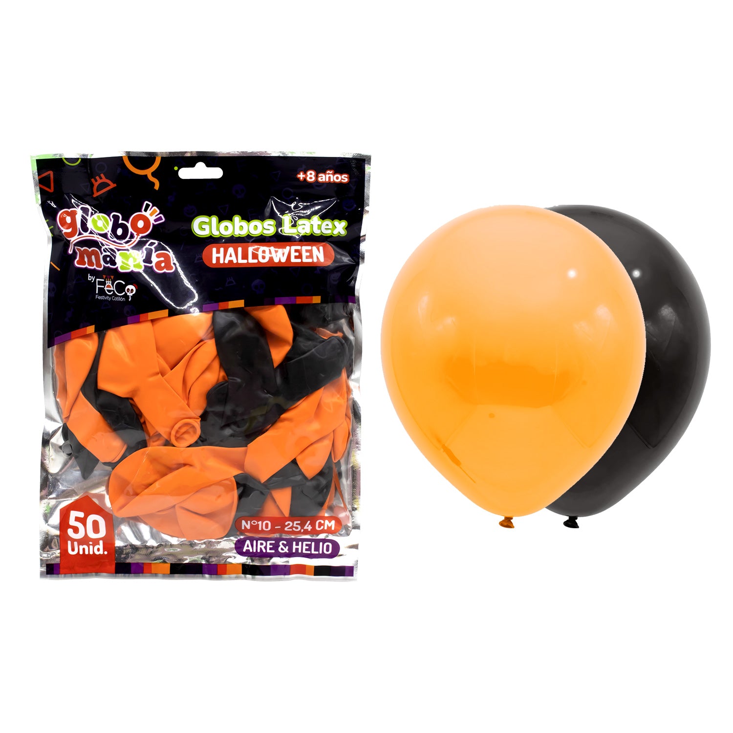 Globo 10 A Negro/naranja X50uni