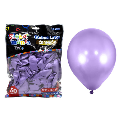 Globo 10 Chrome A Morado X50uni