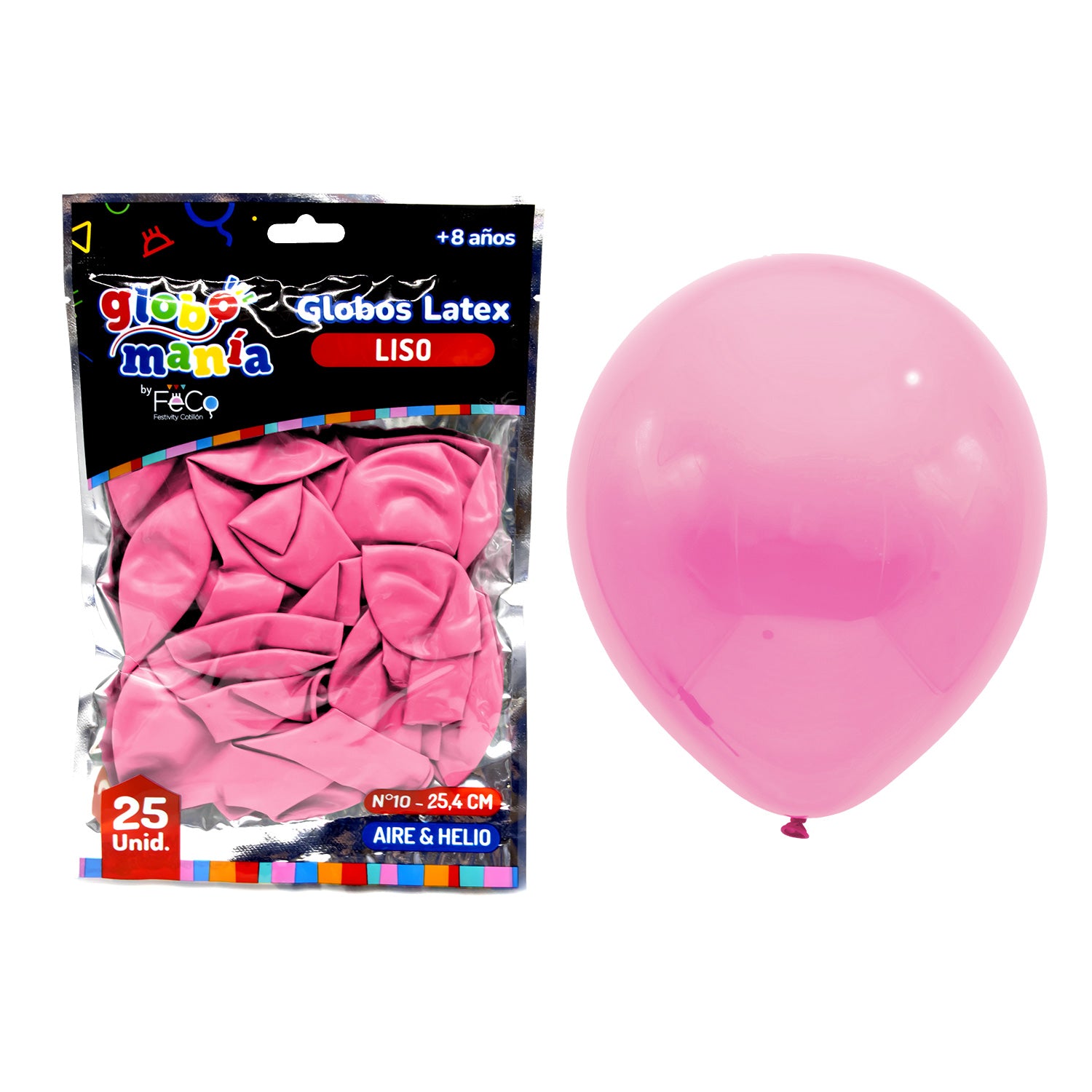 Globo 10 B Rosado X25uni