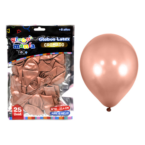 Globo 10 Chrome B Rose Gold X25uni