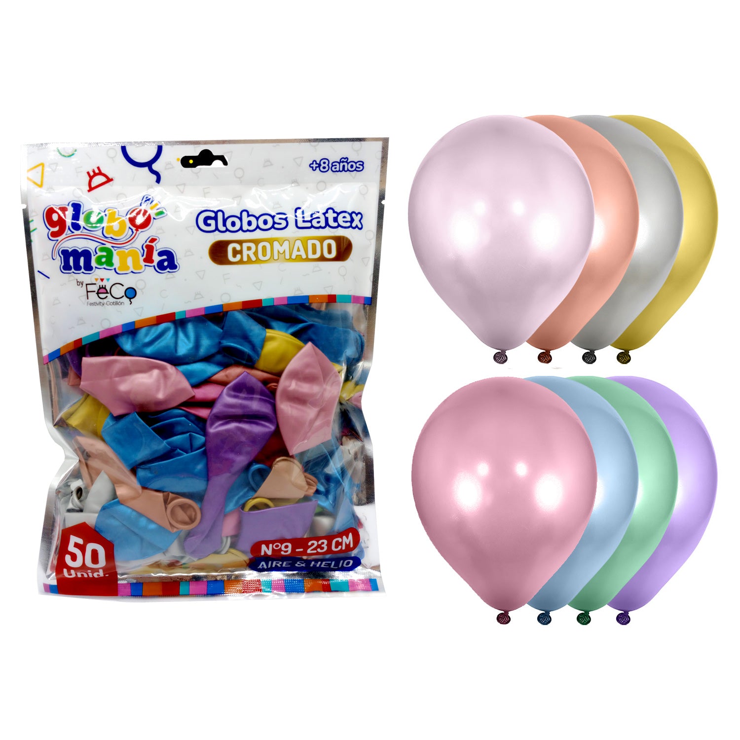 Globo 09 Standard Chrome A Surtido X50uni