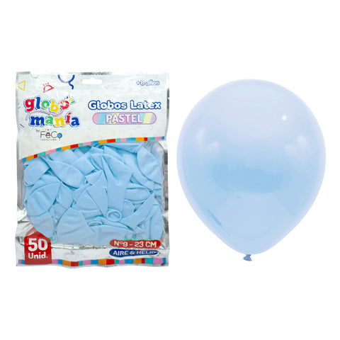 Globo 09 Standard Pastel A Celeste X50uni