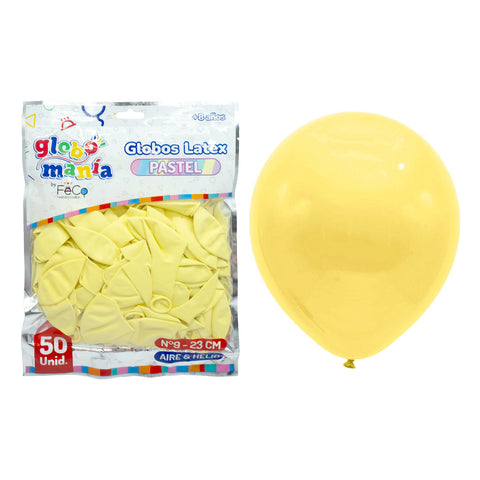 Globo 09 Standard Pastel A Amarillo X50uni