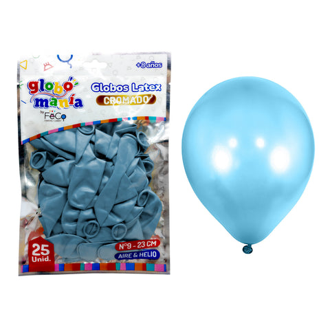 Globo 09 Standard Chrome B Azul X25uni