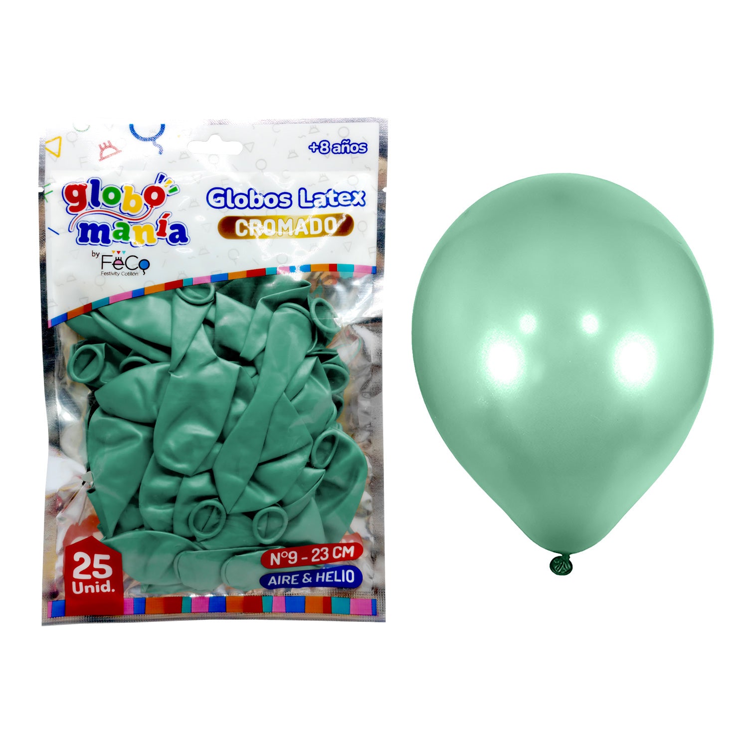 Globo 09 Standard Chrome B Verde X25uni