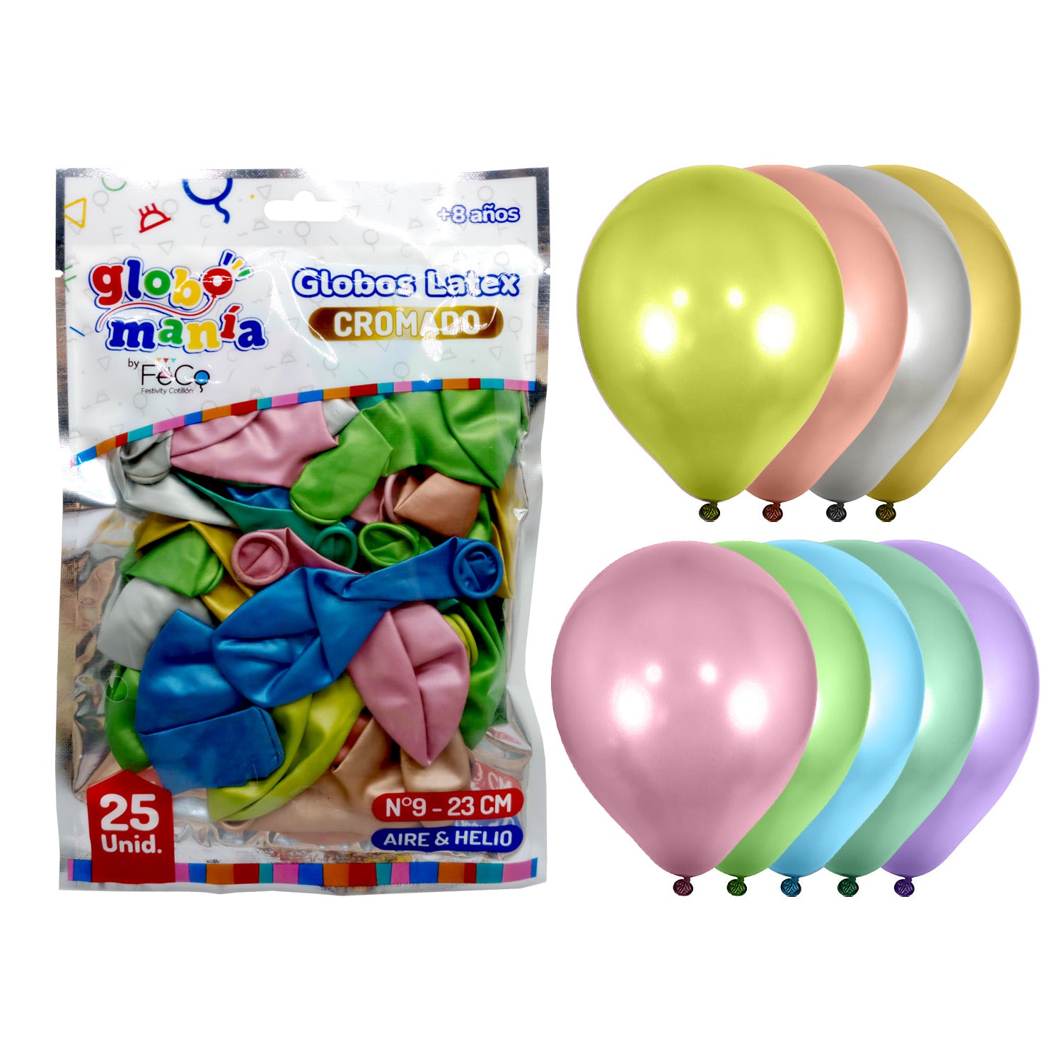 Globo 09 Standard Chrome B Surtido X25uni