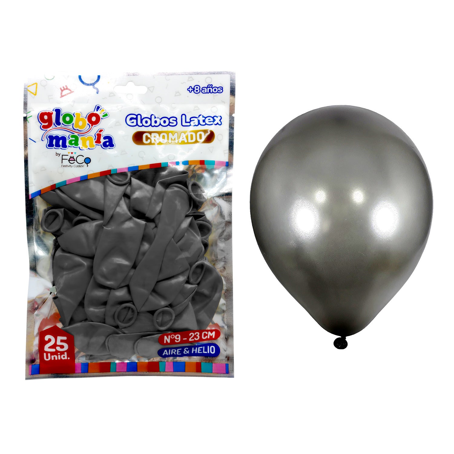Globo 09 Standard Chrome B Negro X25uni
