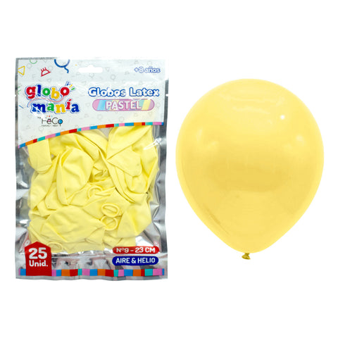 Globo 09 Standard Pastel B Amarillo X25uni