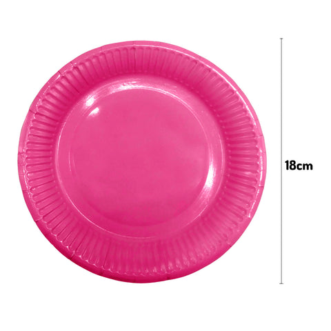 Plato 7 Carton Fucsia X25uni