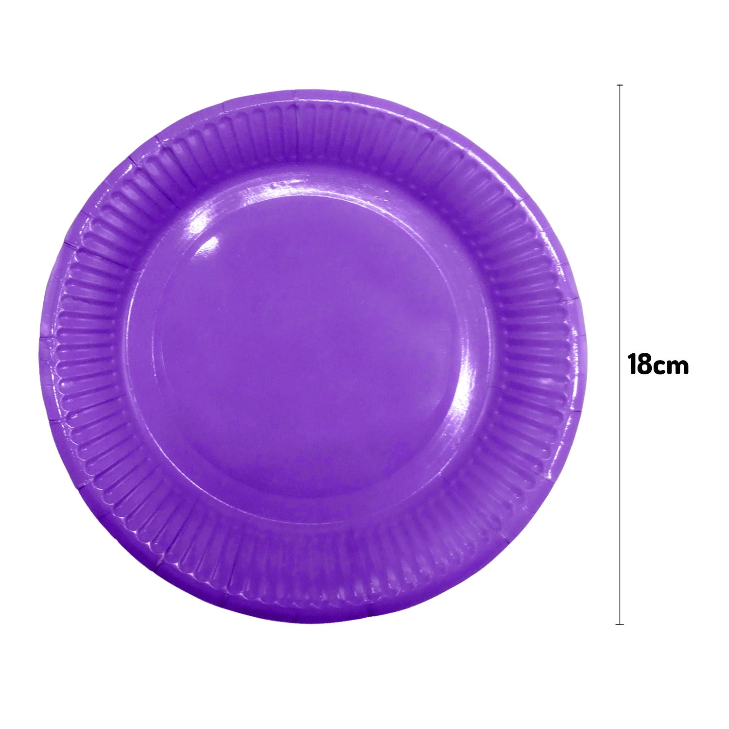 Plato 7 Carton Morado X25uni