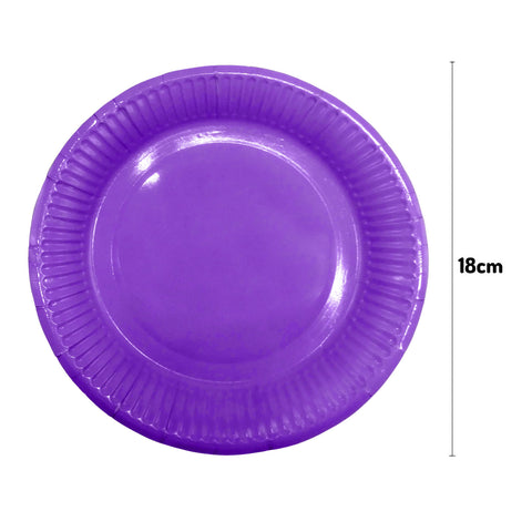 Plato 7 Carton Morado X25uni