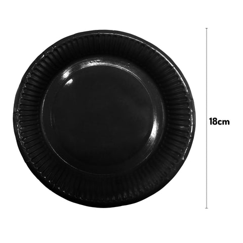 Plato 7 Carton Negro X25uni