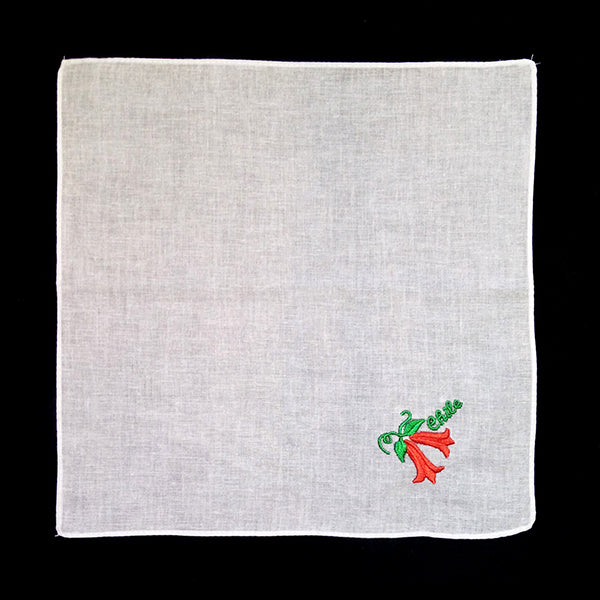 PAÑUELO 18 BORDADO COPIHUE 30 X 30CM X12UNI