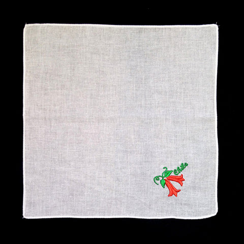 PAÑUELO 18 BORDADO COPIHUE 30 X 30CM X12UNI