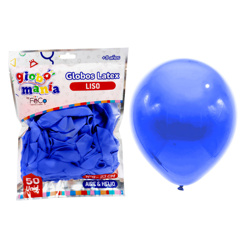 GLOBO 09 STANDARD A AZUL X 50
