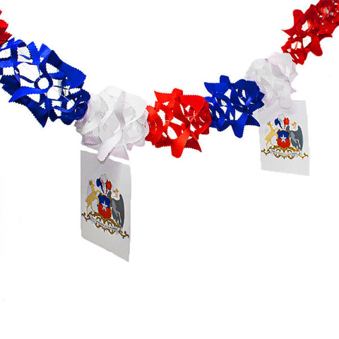 Guirnalda Fiestas Patrias Escudo Color 1 Unidad
