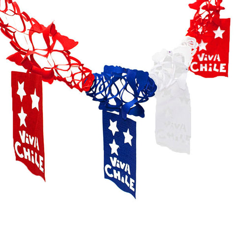 GUIRNALDA VIVA CHILE 18 CM X 2M