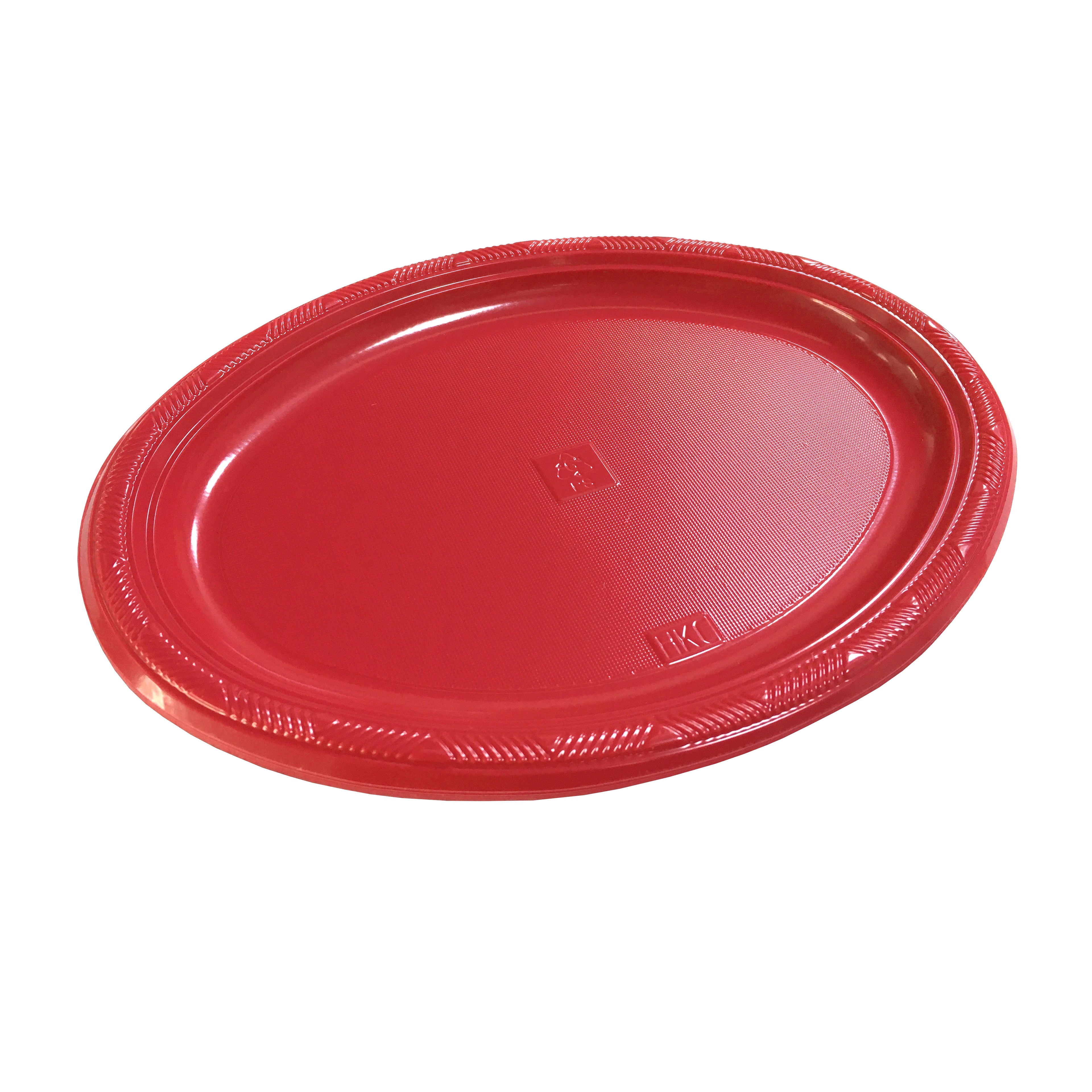 BANDEJA OVAL GRANDE ROJO X3UNI