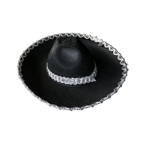 SOMBRERO MEXICANO NEGRO CHICO X1UNI