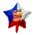 Uyuiii Globo Metalico 18 Estrella Porotos X50