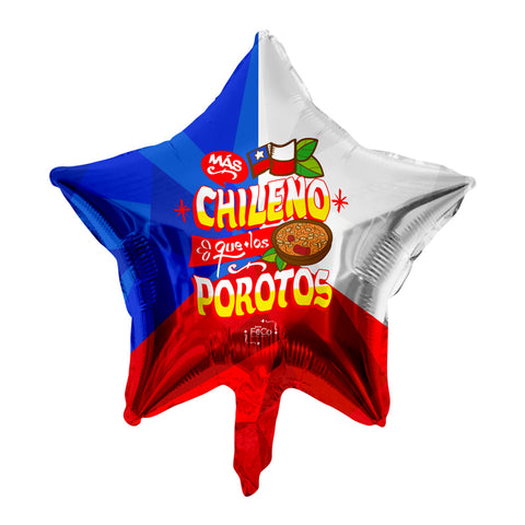 Uyuiii Globo Metalico 18 Estrella Porotos X50