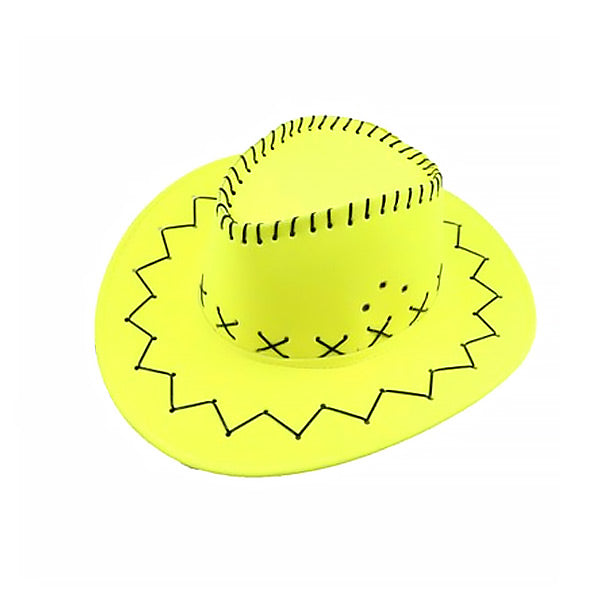 SOMBRERO VAQUERO FLUOR AMARILLO X1UNI