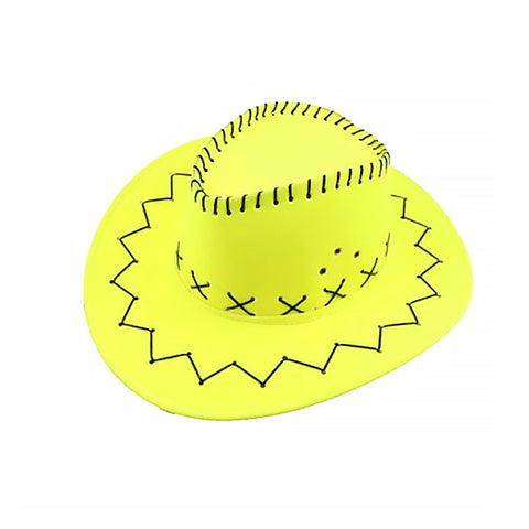 SOMBRERO VAQUERO FLUOR AMARILLO X1UNI