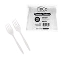Tenedor Plastico Blanco X100uni