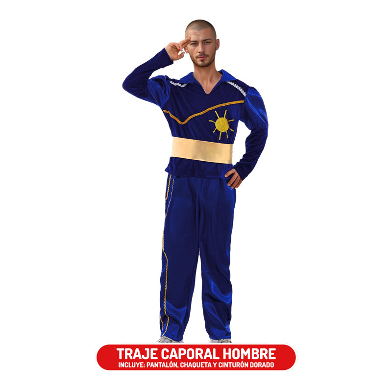 TRAJE CAPORAL HOMBRE AZUL