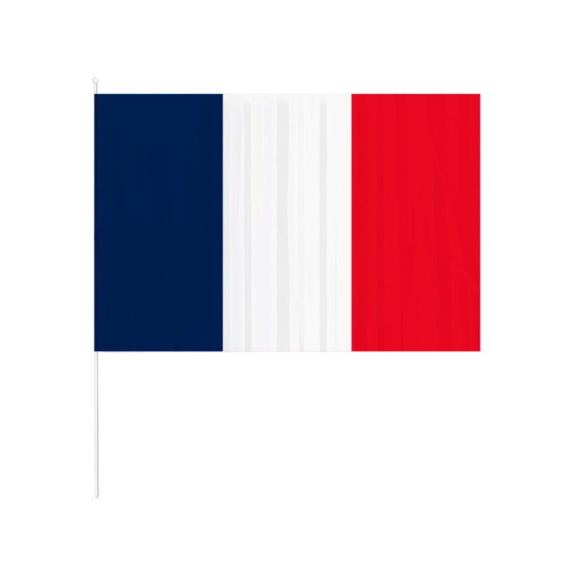 BANDERA FRANCIA 60X90 PALITO X1UNI