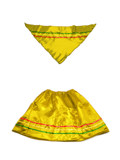 Traje Nortino Mujer Amarillo