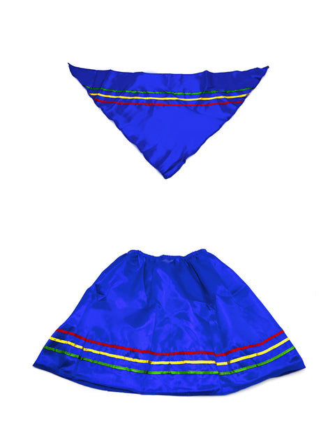 Traje Nortino Mujer Azul