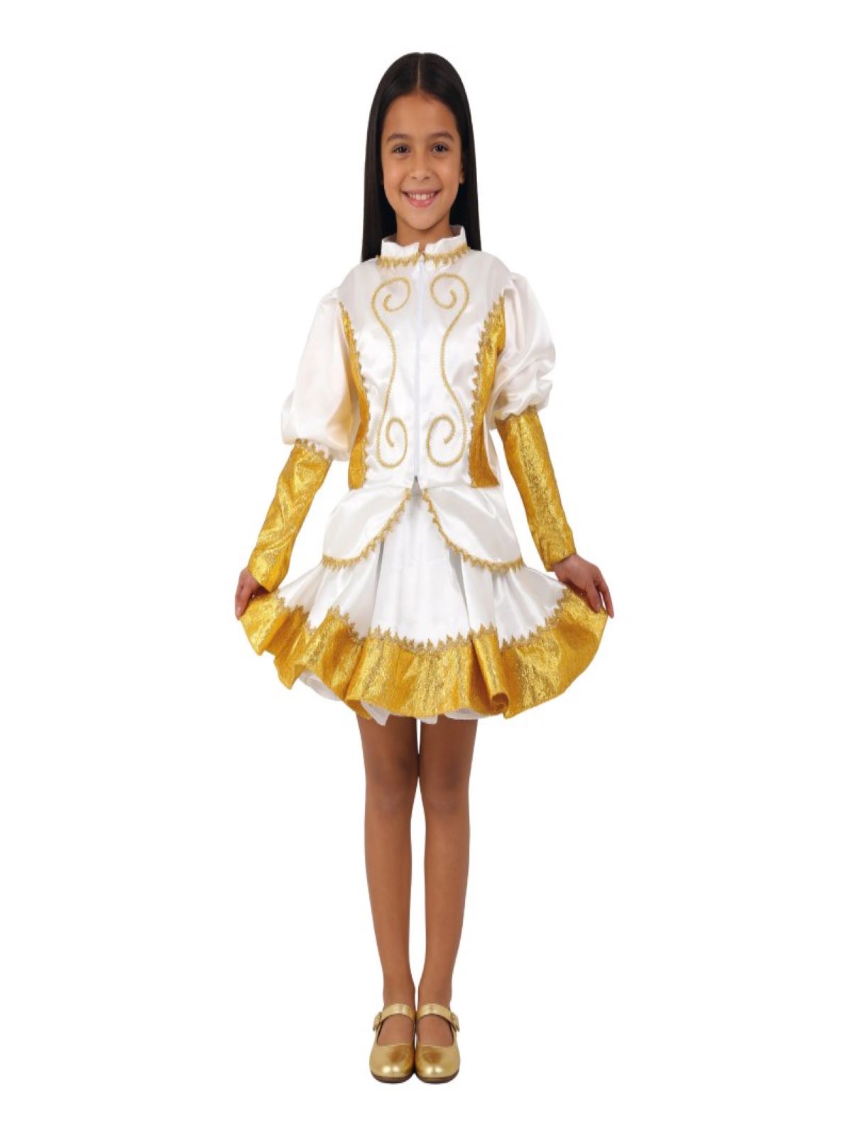 Traje Caporal Mujer Blanco Infantil
