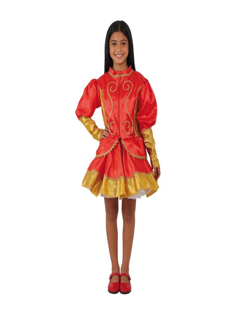 Traje Caporal Mujer Rojo Infantil